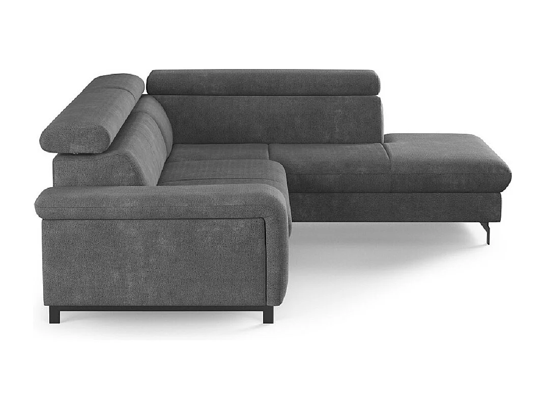 MYHOMELANDO Emma hoekbank – L-vorm met slaapfunctie en opbergruimte, verstelbare hoofdsteunen