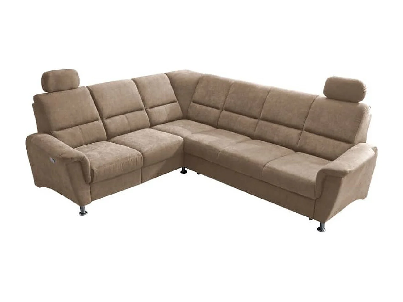 MYHOMELANDO Paris canapé d’angle – fonction couchage, fonction relax électrique, port USB