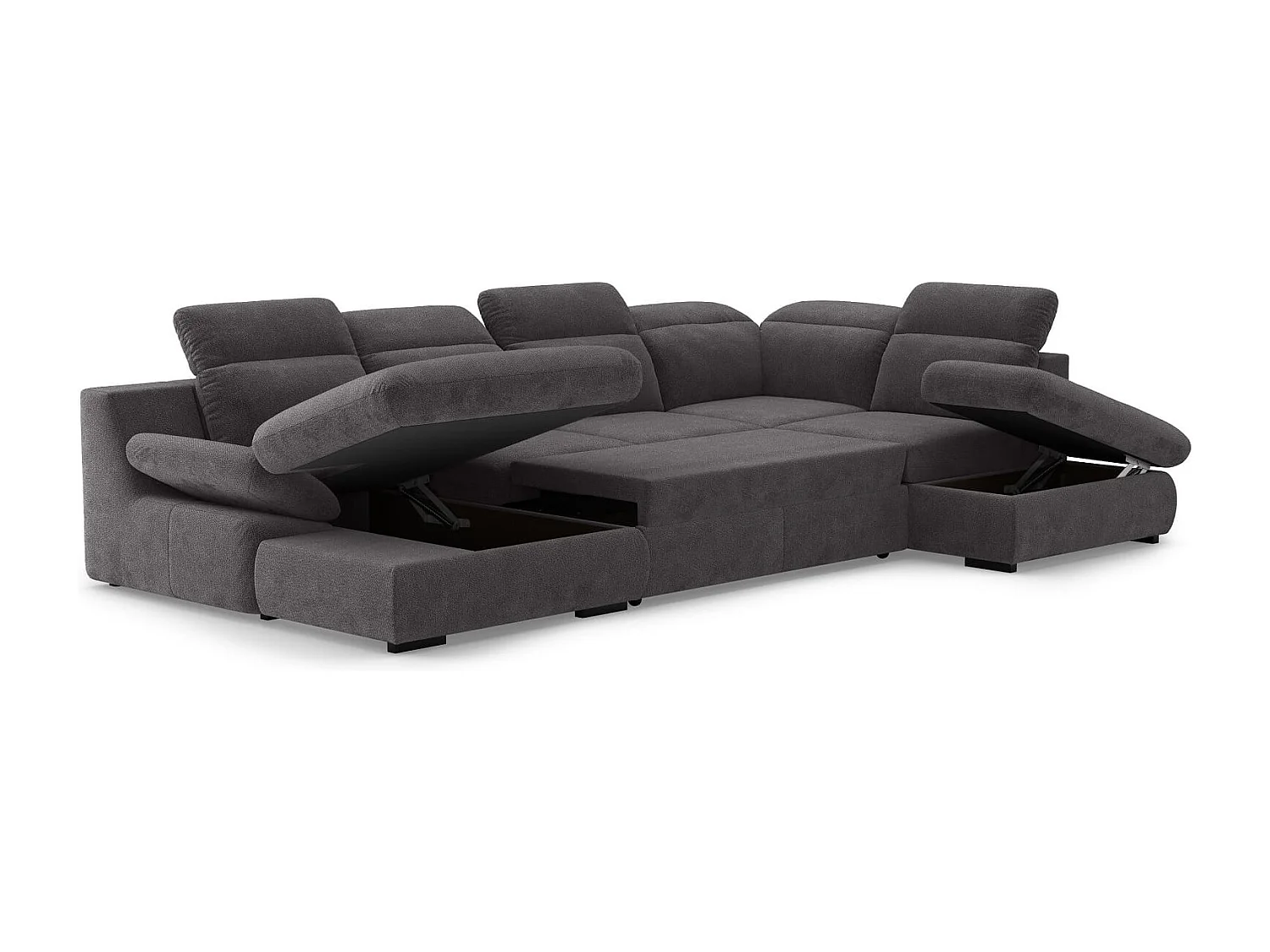 MYHOMELANDO Lorena woonlandschap – U-vorm met slaapfunctie en opbergruimte