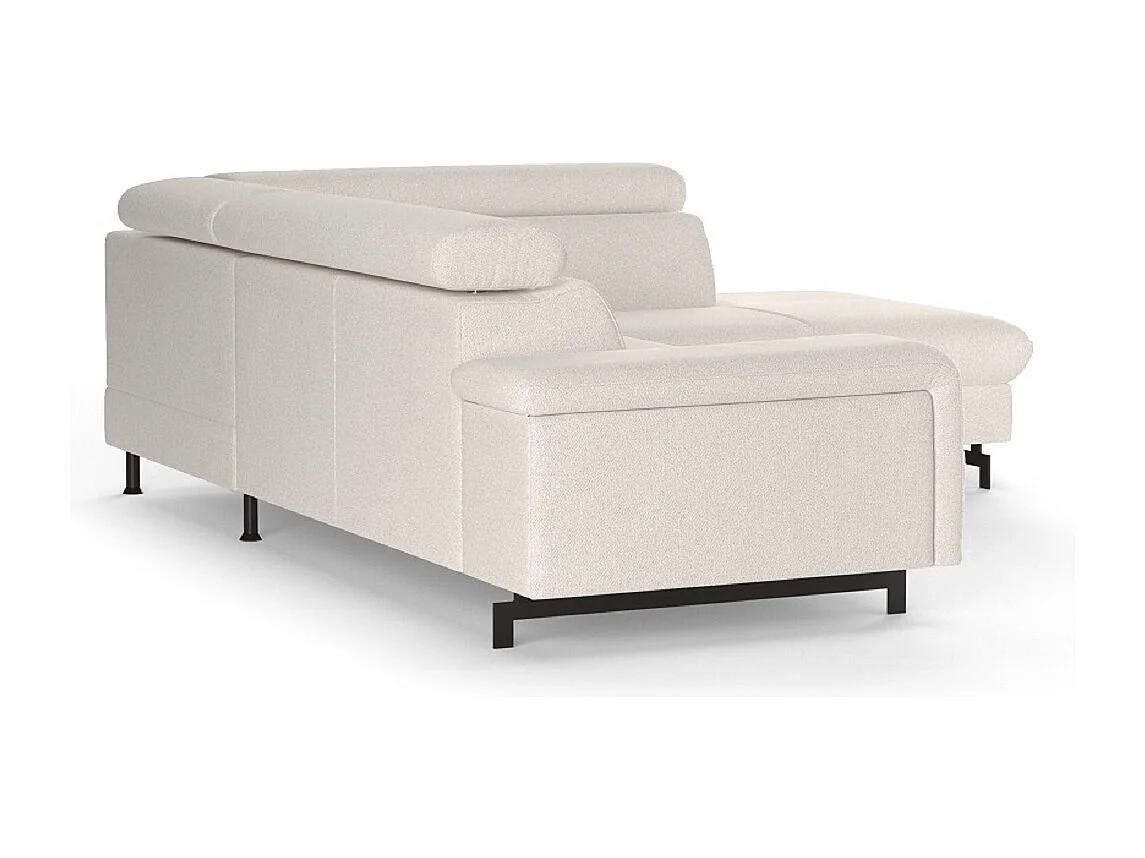 MYHOMELANDO Emma hoekbank – L-vorm met slaapfunctie en opbergruimte, verstelbare hoofdsteunen