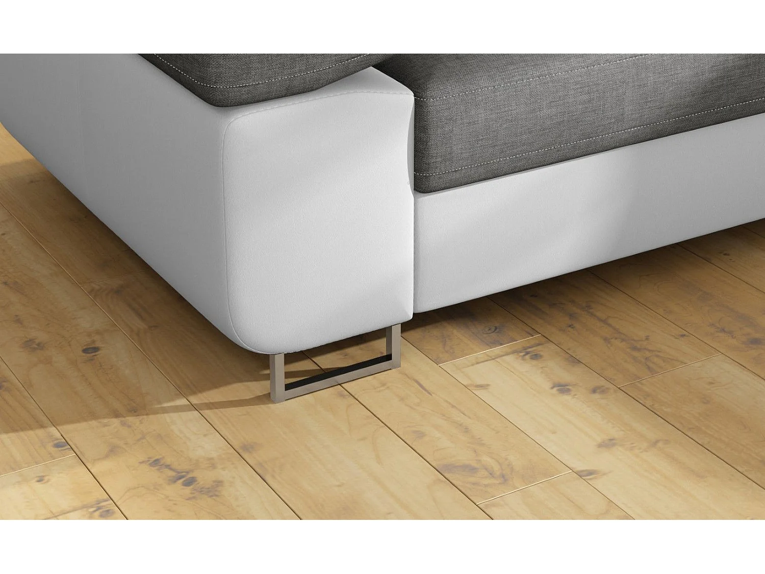 MYHOMELANDO hoekbank Anton – L-vorm met slaapfunctie en opbergruimte, Sawanna- & Soft-stof