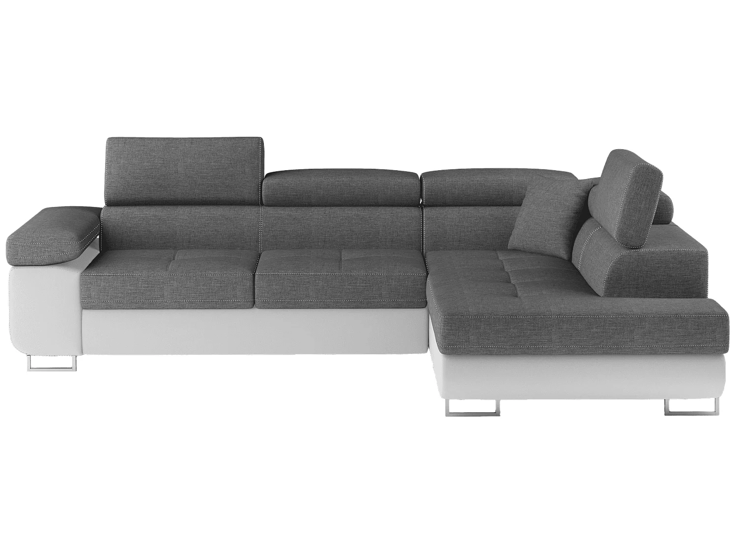 MYHOMELANDO hoekbank Anton – L-vorm met slaapfunctie en opbergruimte, Sawanna- & Soft-stof