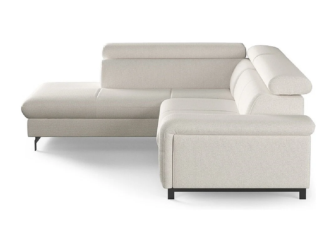 MYHOMELANDO Emma hoekbank – L-vorm met slaapfunctie en opbergruimte, verstelbare hoofdsteunen