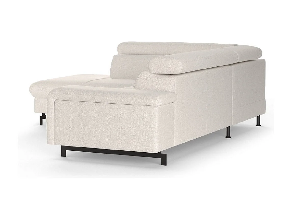 MYHOMELANDO Emma hoekbank – L-vorm met slaapfunctie en opbergruimte, verstelbare hoofdsteunen