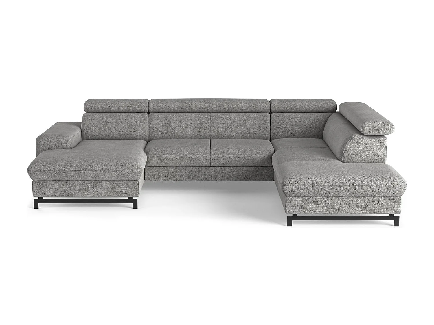 MYHOMELANDO Emma woonlandschap – U-vorm met slaapfunctie en opbergruimte, Orlando-stof