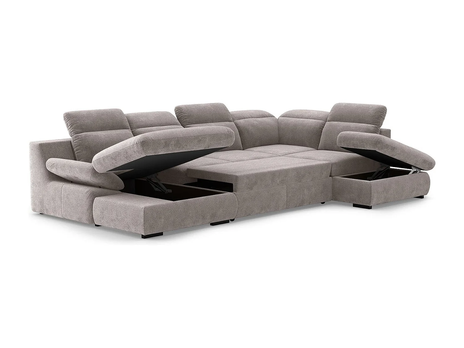 MYHOMELANDO Lorena woonlandschap – U-vorm met slaapfunctie en opbergruimte