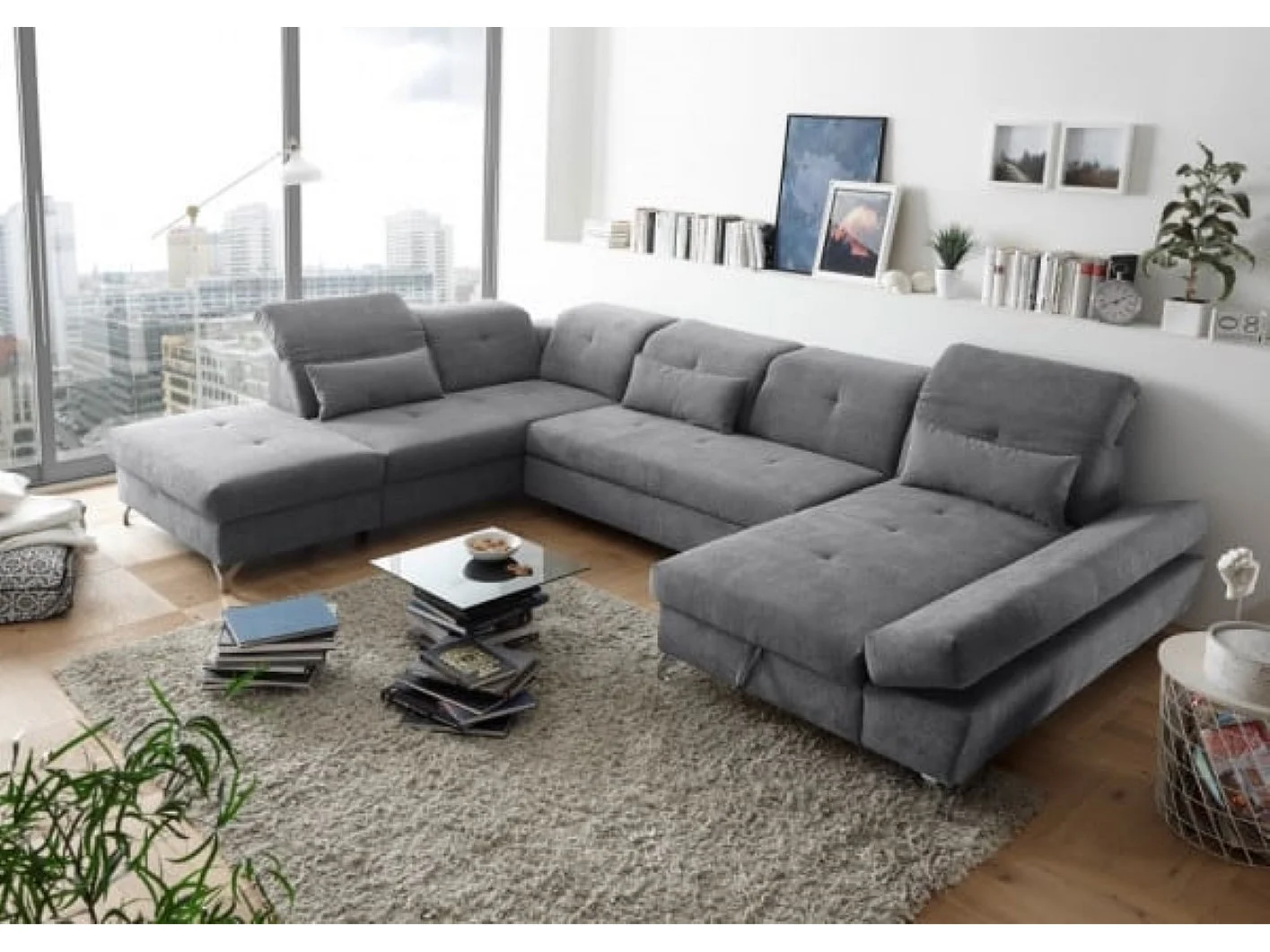 MYHOMELANDO Melfi woonlandschap – U-vorm met slaapfunctie en opbergruimte