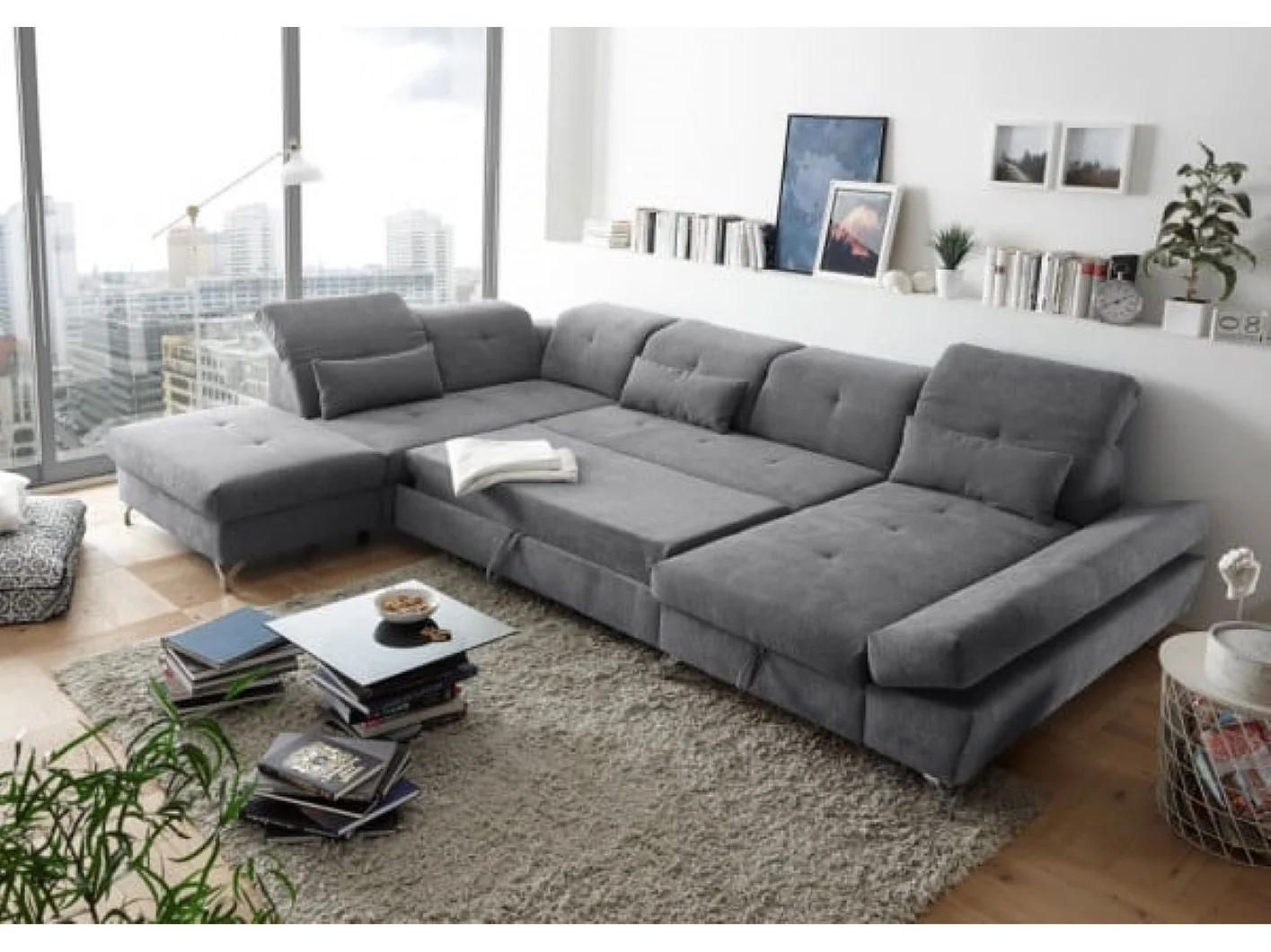 MYHOMELANDO Melfi woonlandschap – U-vorm met slaapfunctie en opbergruimte