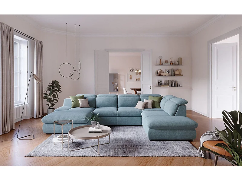 MYHOMELANDO Lorena woonlandschap – U-vorm met slaapfunctie en opbergruimte