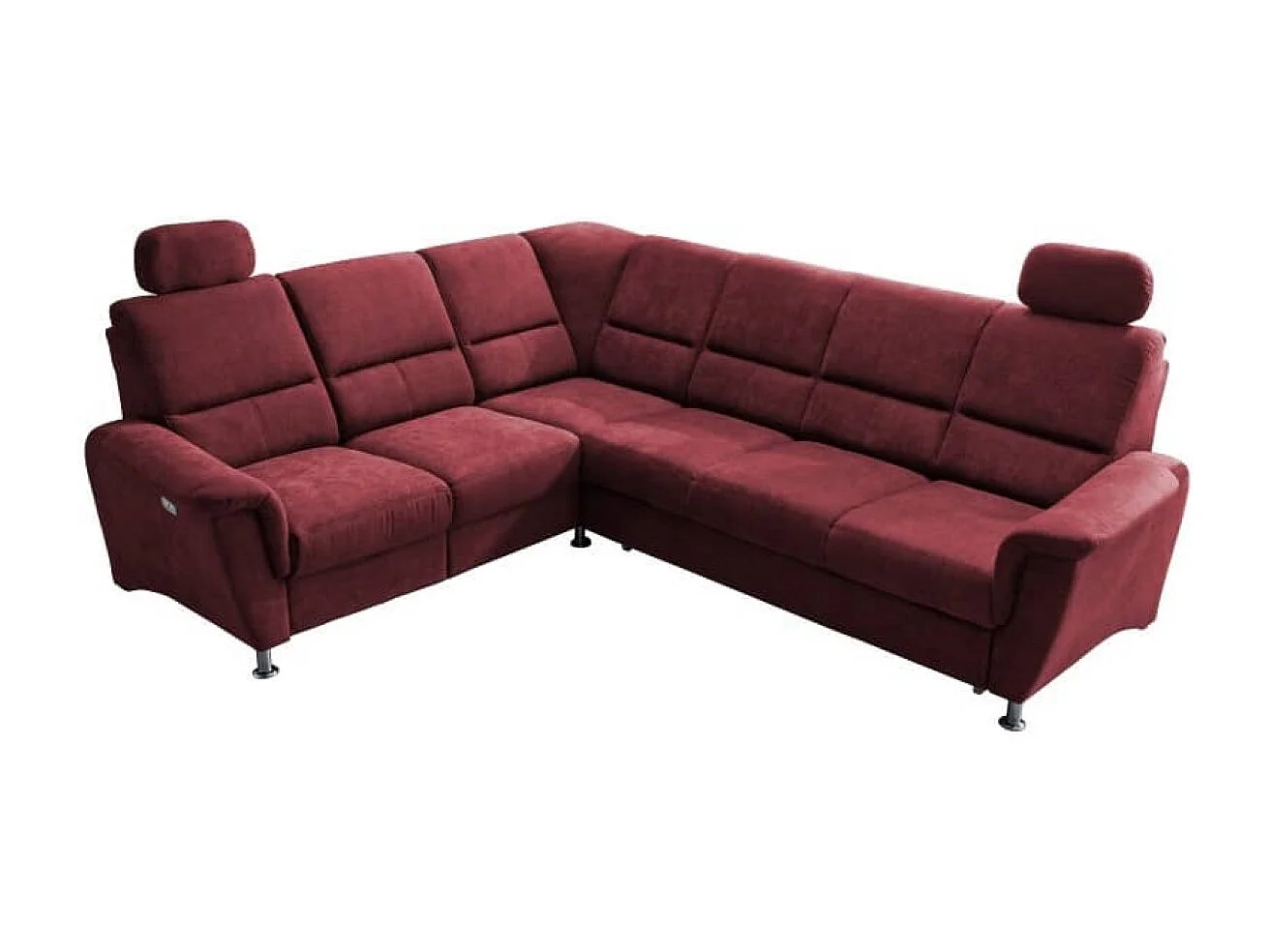 MYHOMELANDO Paris hoekbank – slaapfunctie, elektrische relaxfunctie, USB-aansluiting