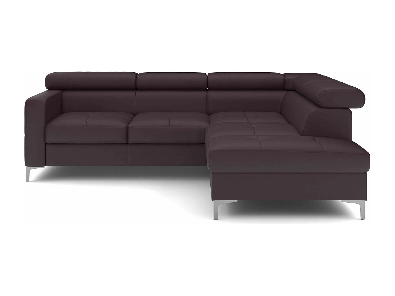 MYHOMELANDO Sammy echt leren hoekbank – L-vorm met slaapfunctie en opbergruimte