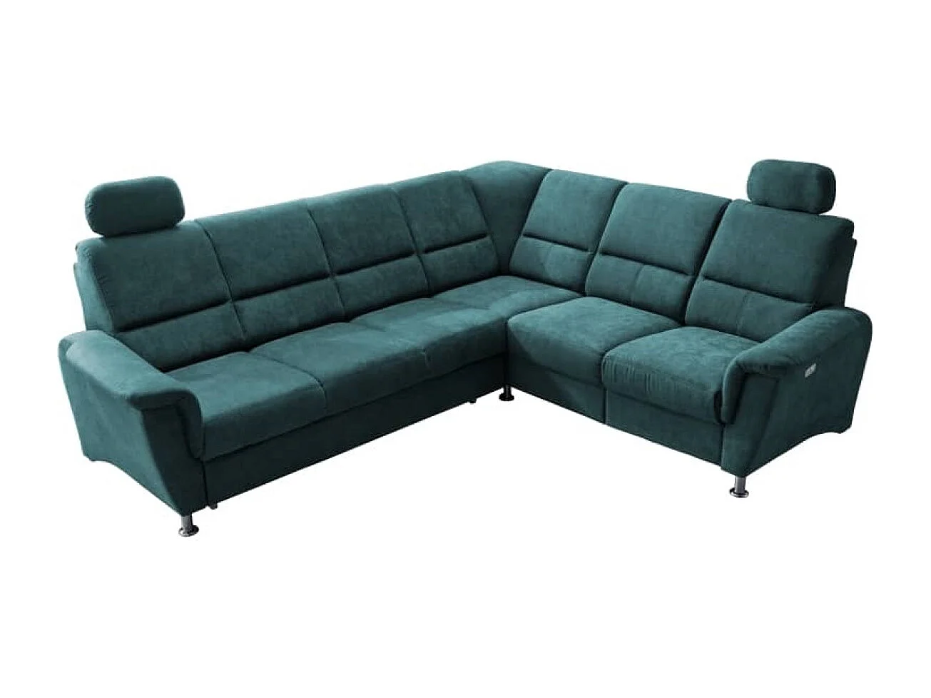 MYHOMELANDO Paris hoekbank – slaapfunctie, elektrische relaxfunctie, USB-aansluiting