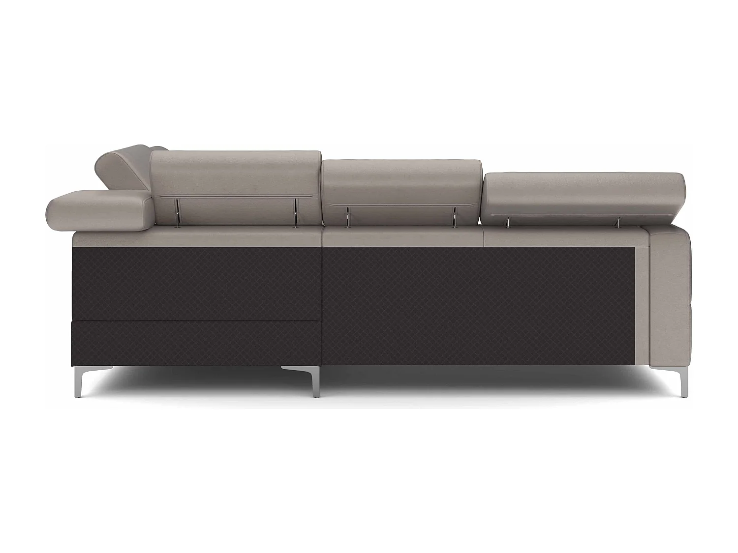 MYHOMELANDO Sammy echt leren hoekbank – L-vorm met slaapfunctie en opbergruimte