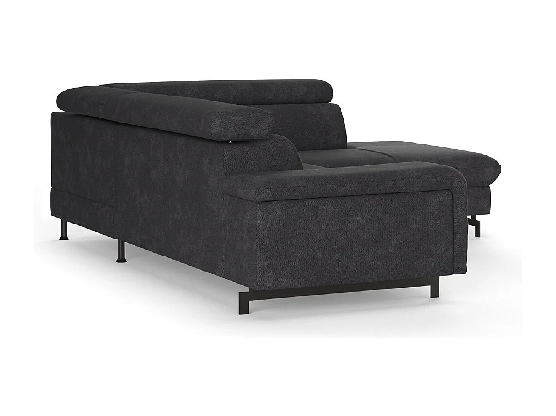 MYHOMELANDO Emma hoekbank – L-vorm met slaapfunctie en opbergruimte, verstelbare hoofdsteunen