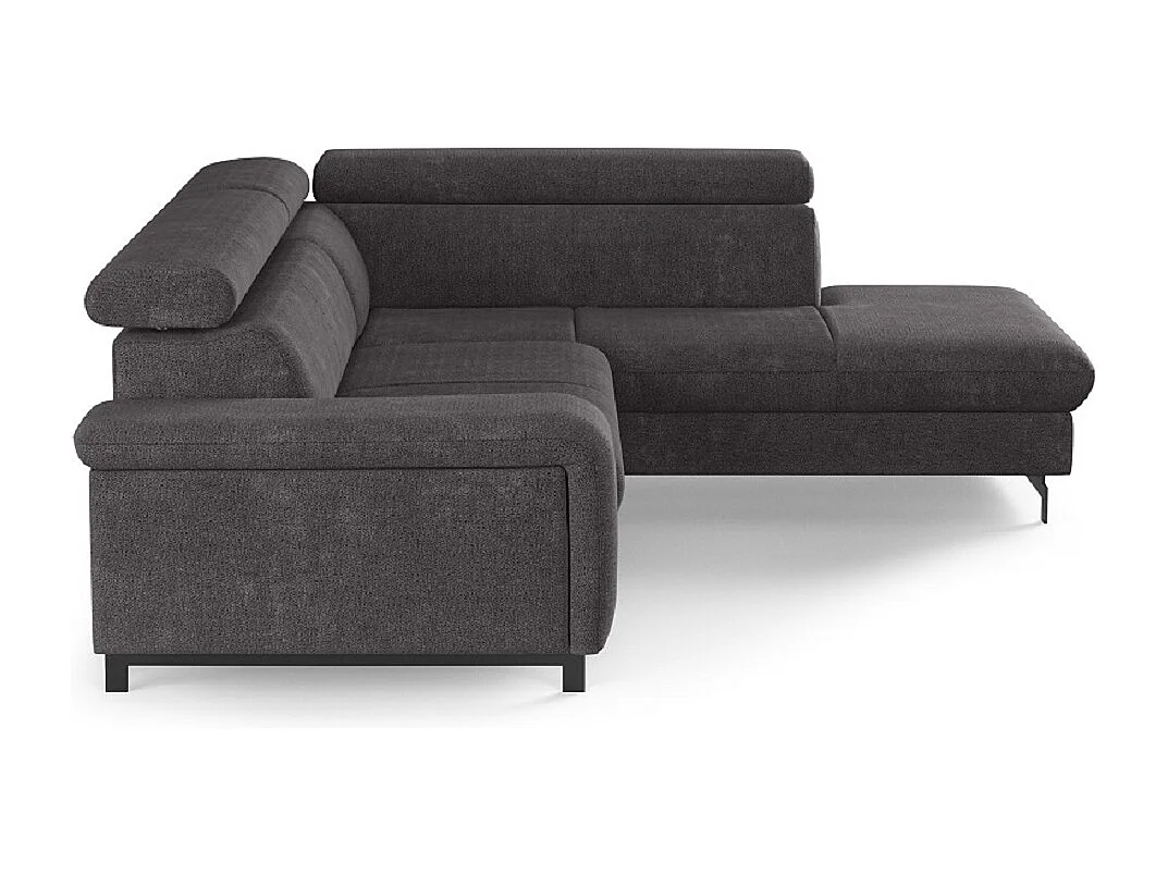 MYHOMELANDO Emma hoekbank – L-vorm met slaapfunctie en opbergruimte, verstelbare hoofdsteunen