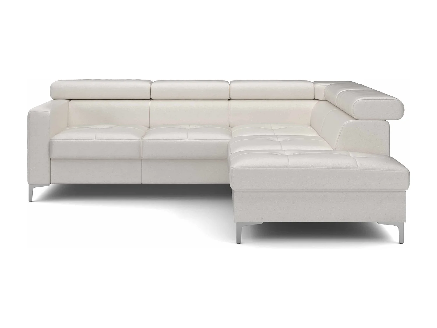 MYHOMELANDO Sammy echt leren hoekbank – L-vorm met slaapfunctie en opbergruimte