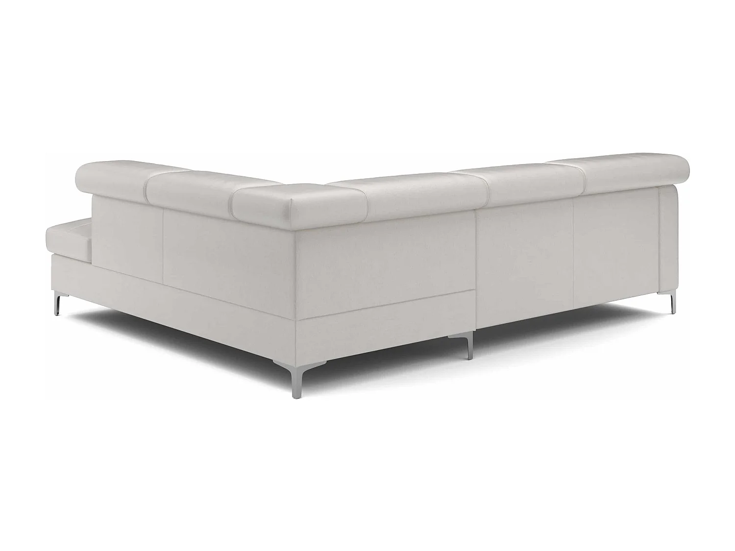 MYHOMELANDO Sammy echt leren hoekbank – L-vorm met slaapfunctie en opbergruimte