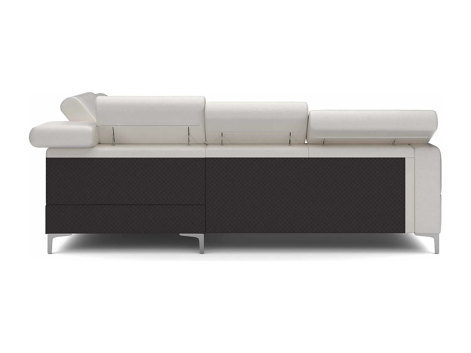 MYHOMELANDO Sammy echt leren hoekbank – L-vorm met slaapfunctie en opbergruimte