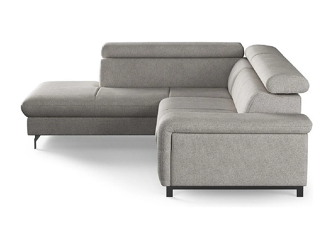 MYHOMELANDO Emma hoekbank – L-vorm met slaapfunctie en opbergruimte, verstelbare hoofdsteunen