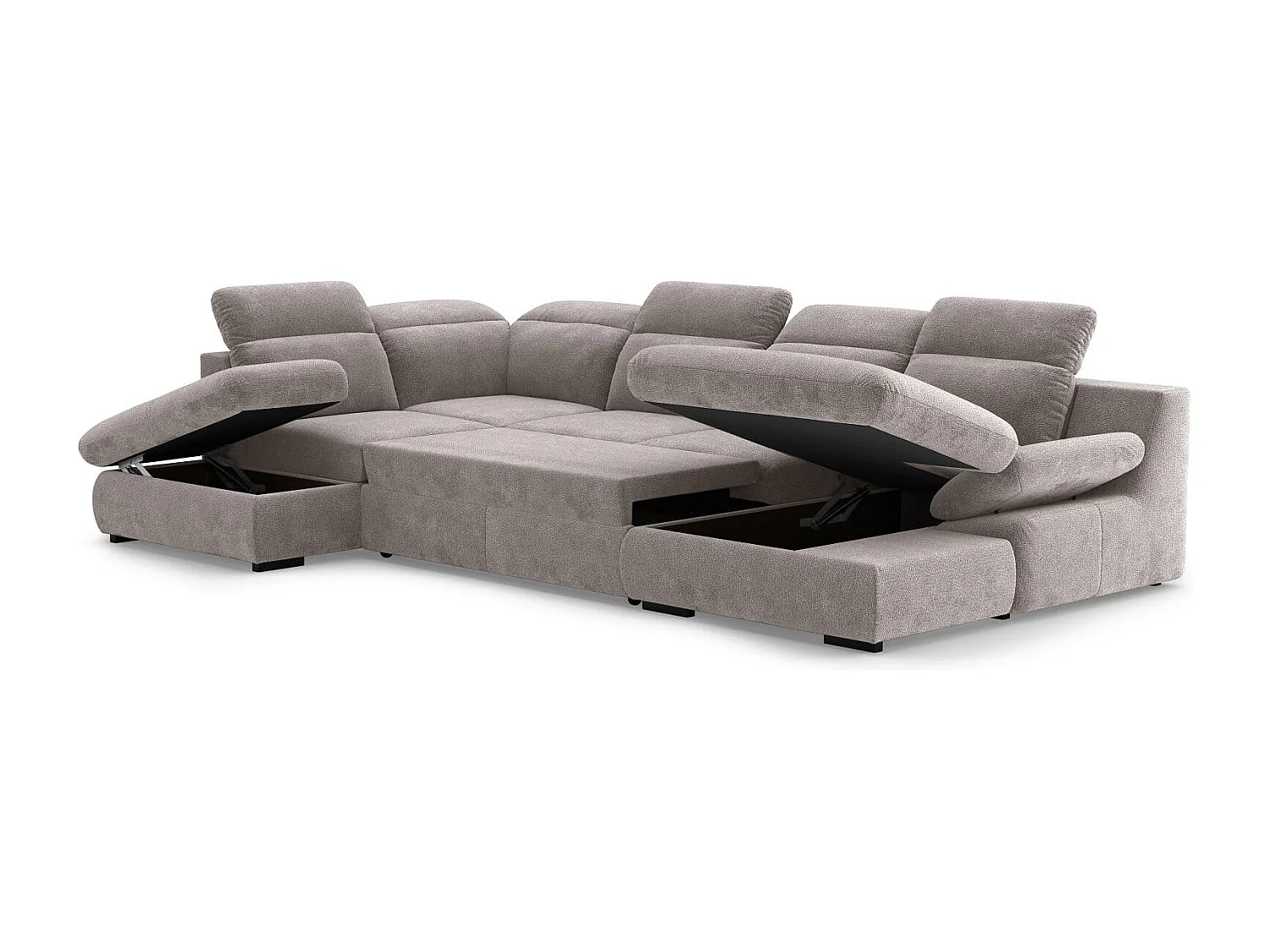 MYHOMELANDO Lorena woonlandschap – U-vorm met slaapfunctie en opbergruimte