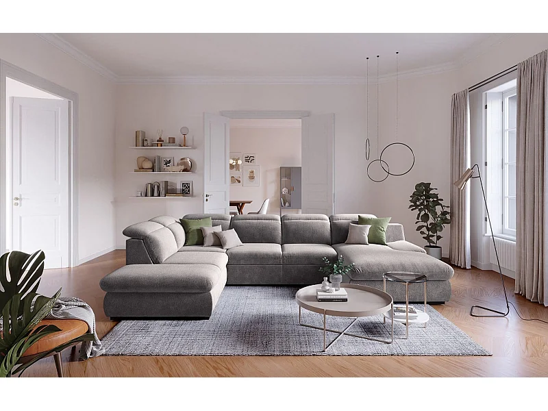 MYHOMELANDO Lorena woonlandschap – U-vorm met slaapfunctie en opbergruimte