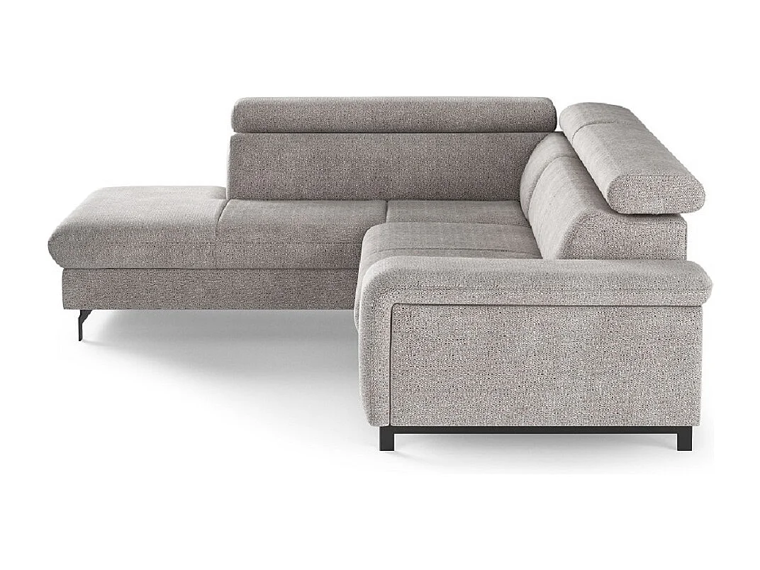 MYHOMELANDO Emma hoekbank – L-vorm met slaapfunctie en opbergruimte, verstelbare hoofdsteunen