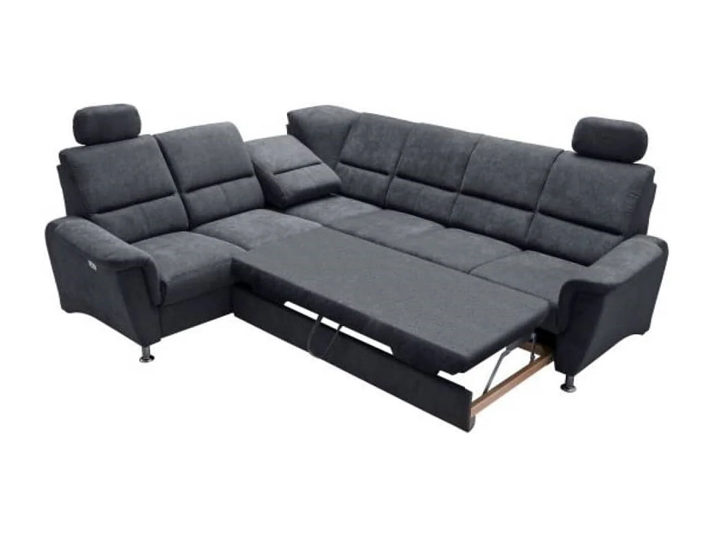 MYHOMELANDO Paris hoekbank – slaapfunctie, elektrische relaxfunctie, USB-aansluiting