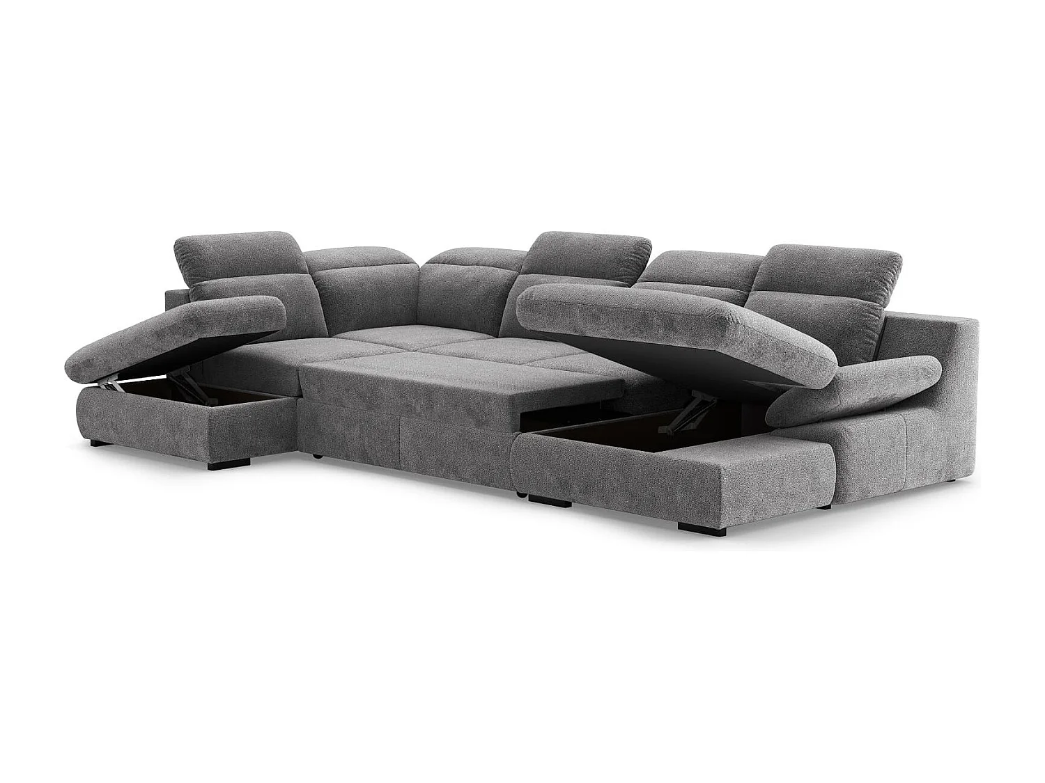 MYHOMELANDO Lorena woonlandschap – U-vorm met slaapfunctie en opbergruimte