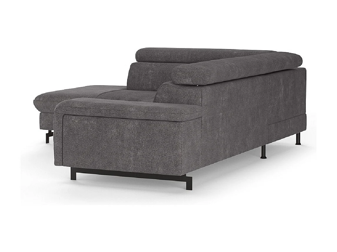 MYHOMELANDO Emma hoekbank – L-vorm met slaapfunctie en opbergruimte, verstelbare hoofdsteunen