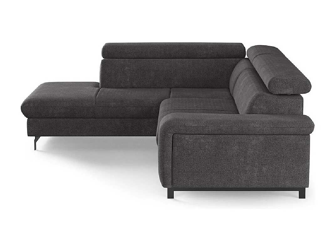 MYHOMELANDO Emma hoekbank – L-vorm met slaapfunctie en opbergruimte, verstelbare hoofdsteunen