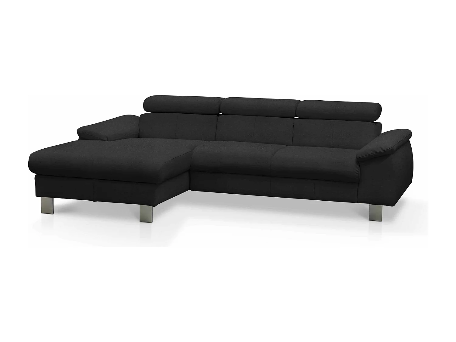 MYHOMELANDO Micky Ecksofa Echtleder – L‑Form mit Schlaffunktion und Bettkasten