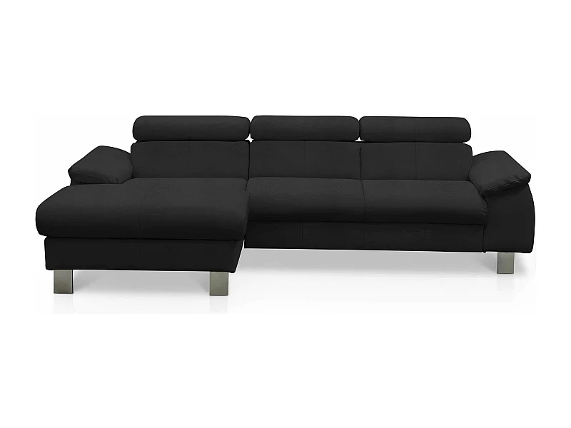 MYHOMELANDO Micky Ecksofa Echtleder – L‑Form mit Schlaffunktion und Bettkasten
