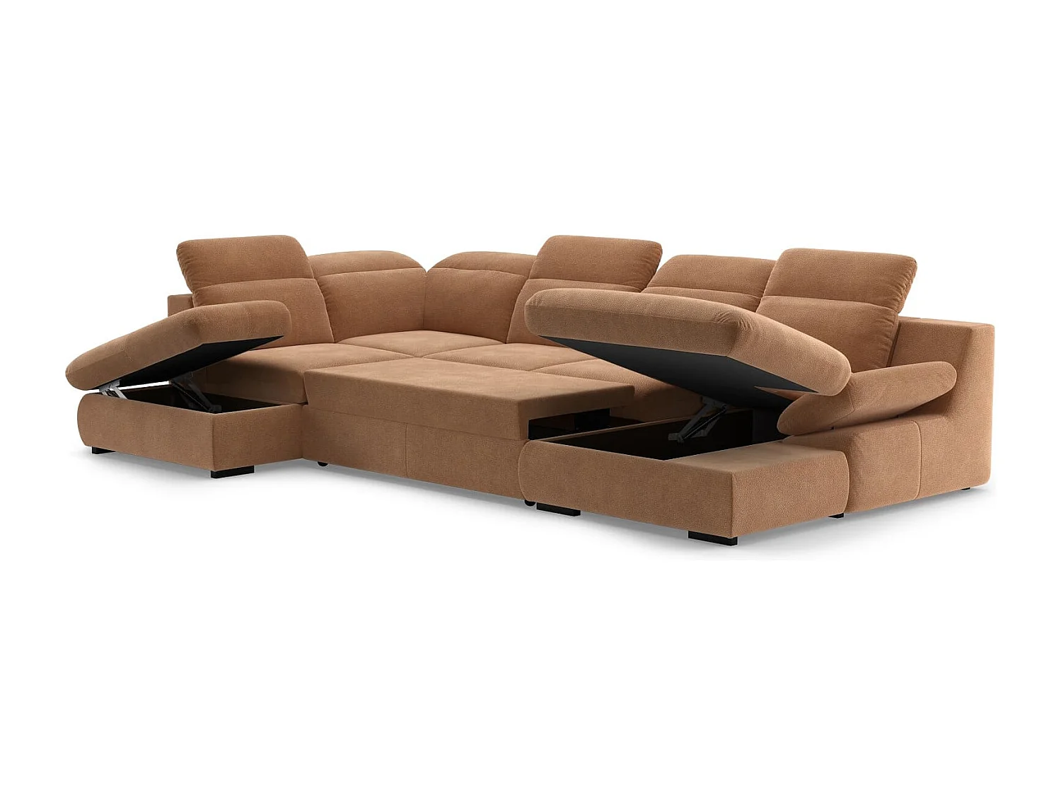 MYHOMELANDO Lorena woonlandschap – U-vorm met slaapfunctie en opbergruimte