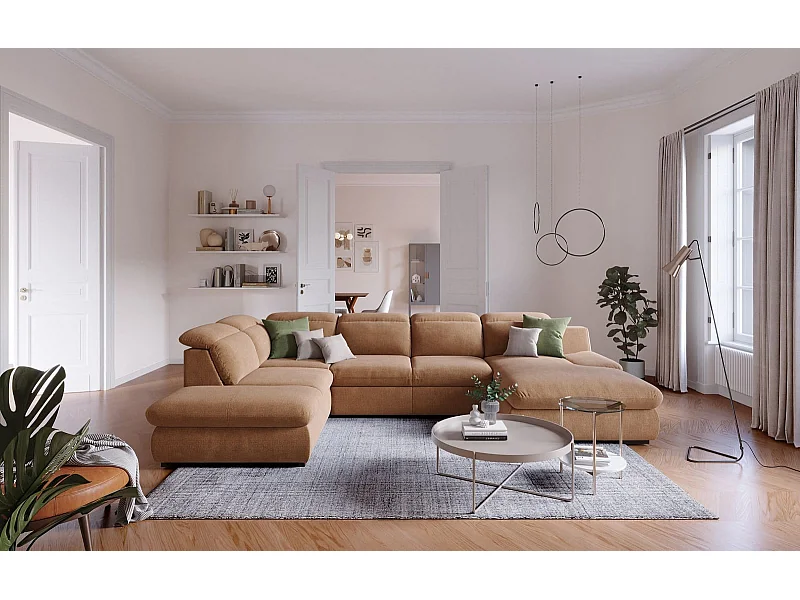 MYHOMELANDO Lorena woonlandschap – U-vorm met slaapfunctie en opbergruimte