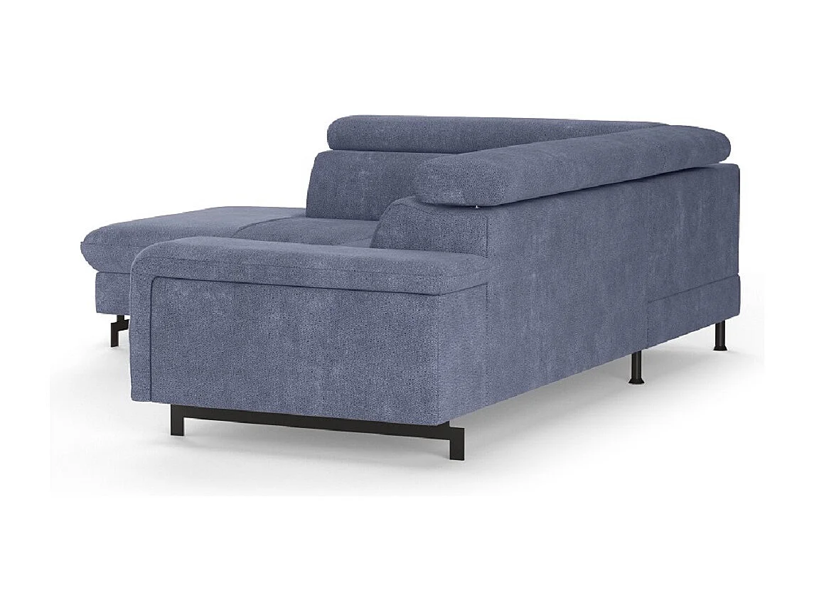 MYHOMELANDO Emma hoekbank – L-vorm met slaapfunctie en opbergruimte, verstelbare hoofdsteunen