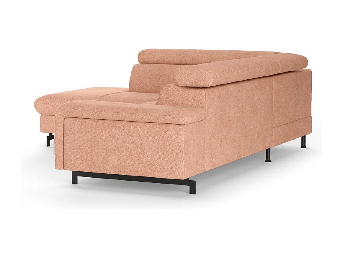 MYHOMELANDO Emma hoekbank – L-vorm met slaapfunctie en opbergruimte, verstelbare hoofdsteunen