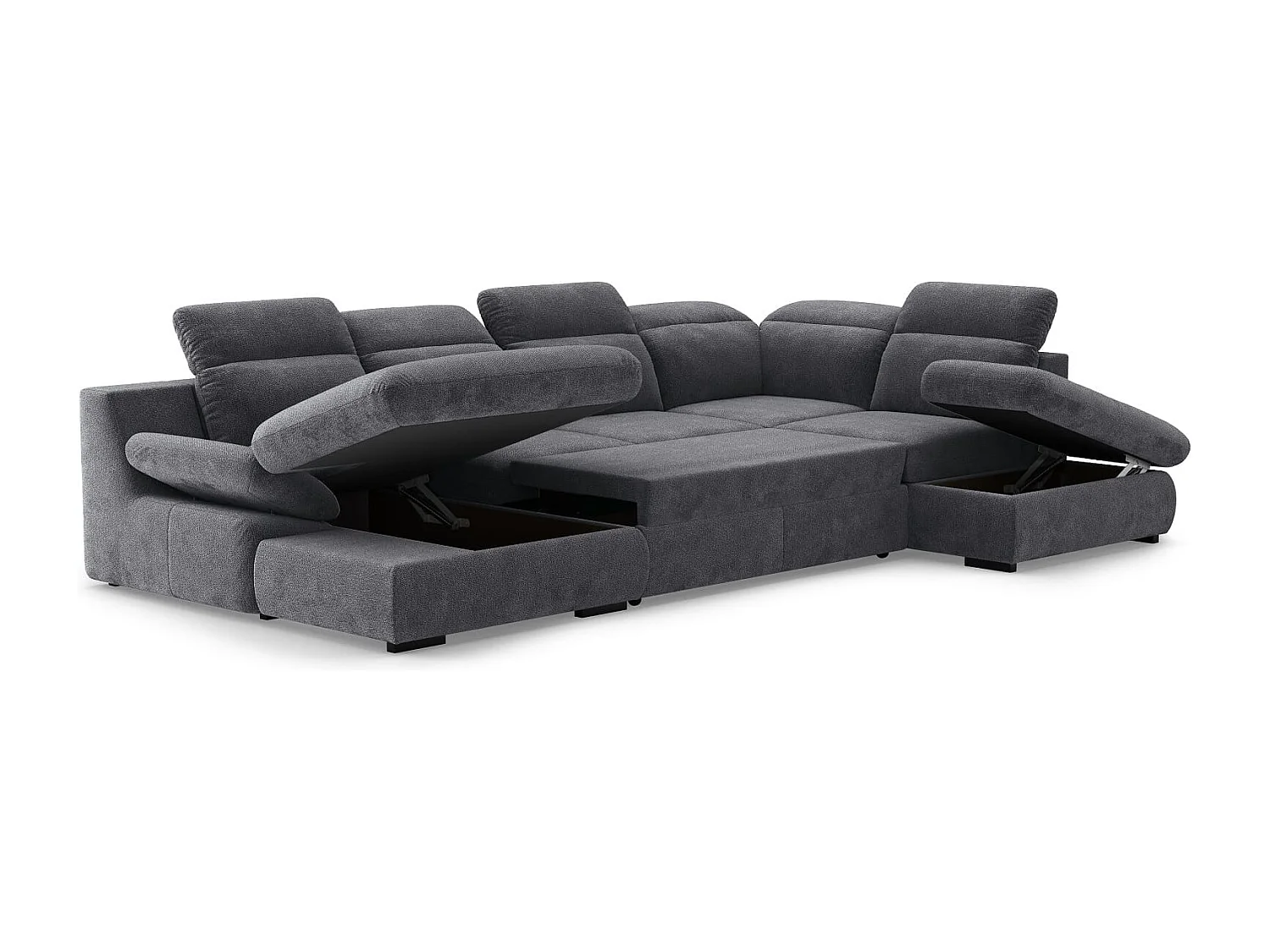 MYHOMELANDO Lorena woonlandschap – U-vorm met slaapfunctie en opbergruimte