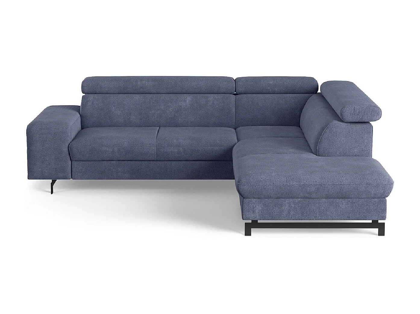 MYHOMELANDO Emma hoekbank – L-vorm met slaapfunctie en opbergruimte, verstelbare hoofdsteunen