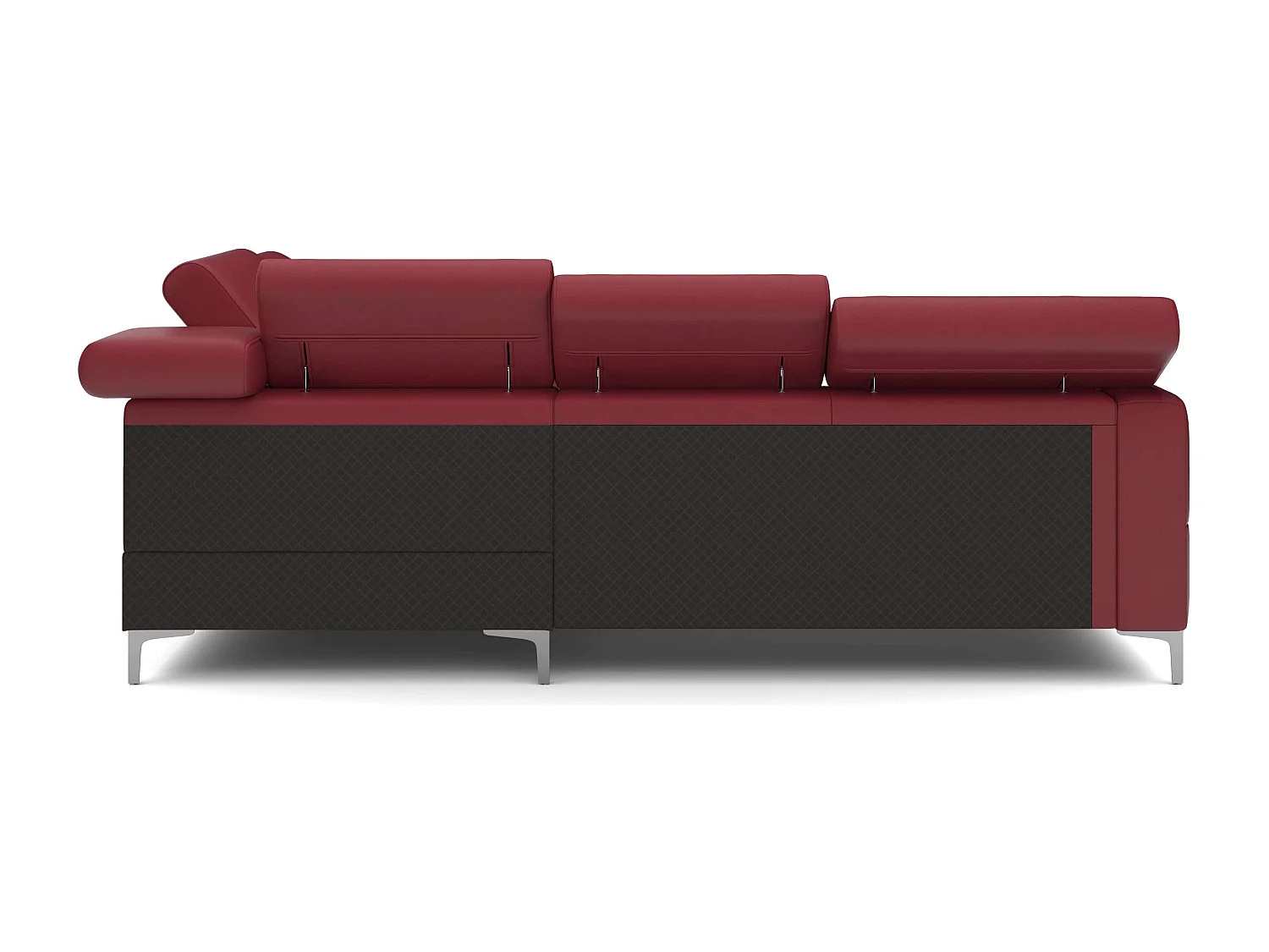 MYHOMELANDO Sammy echt leren hoekbank – L-vorm met slaapfunctie en opbergruimte