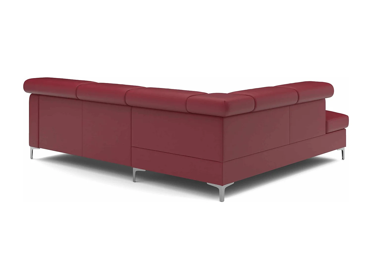 MYHOMELANDO Sammy echt leren hoekbank – L-vorm met slaapfunctie en opbergruimte