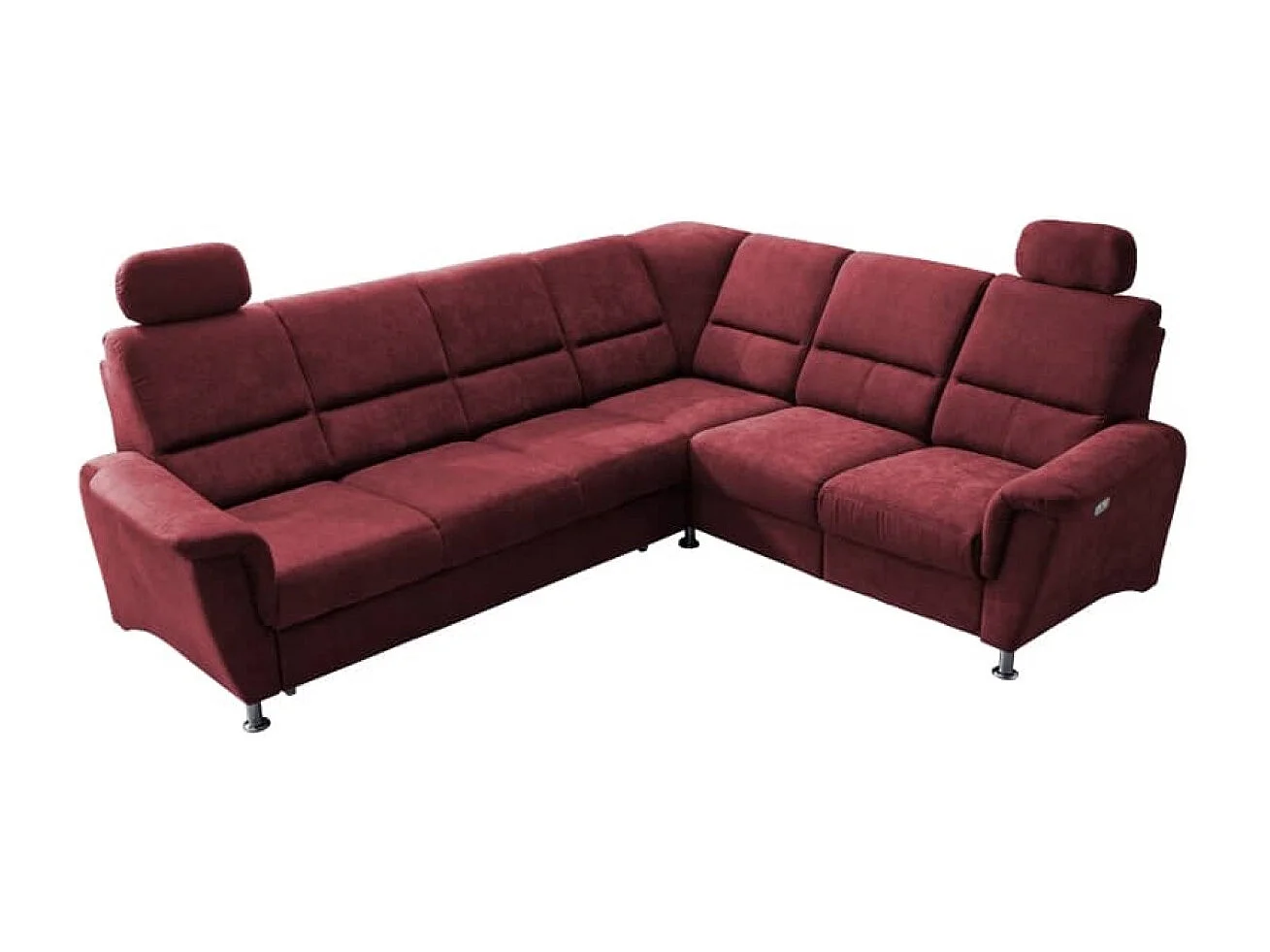 MYHOMELANDO Paris hoekbank – slaapfunctie, elektrische relaxfunctie, USB-aansluiting