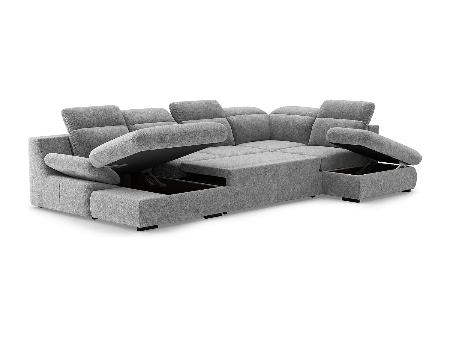 MYHOMELANDO Lorena woonlandschap – U-vorm met slaapfunctie en opbergruimte