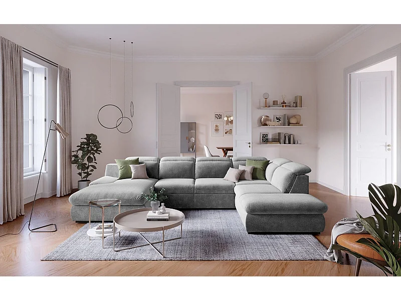 MYHOMELANDO Lorena woonlandschap – U-vorm met slaapfunctie en opbergruimte