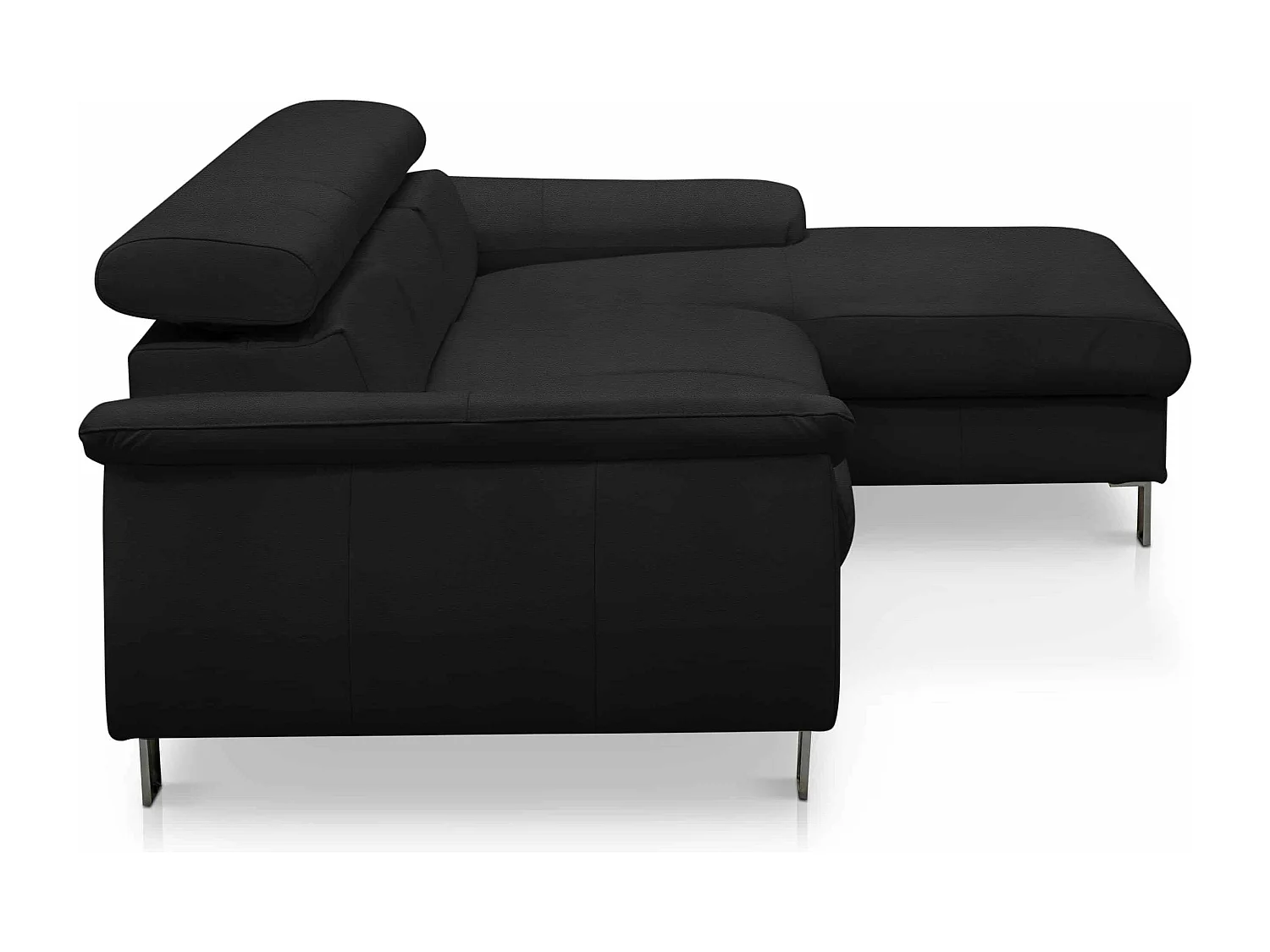 MYHOMELANDO Micky Ecksofa Echtleder – L‑Form mit Schlaffunktion und Bettkasten