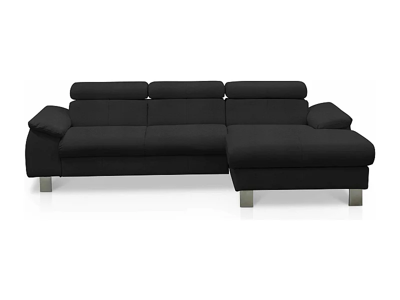 MYHOMELANDO Micky Ecksofa Echtleder – L‑Form mit Schlaffunktion und Bettkasten