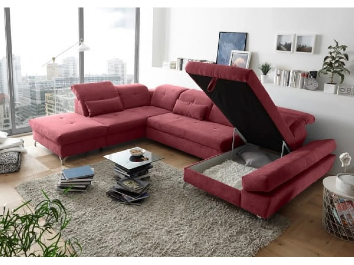 MYHOMELANDO Melfi woonlandschap – U-vorm met slaapfunctie en opbergruimte