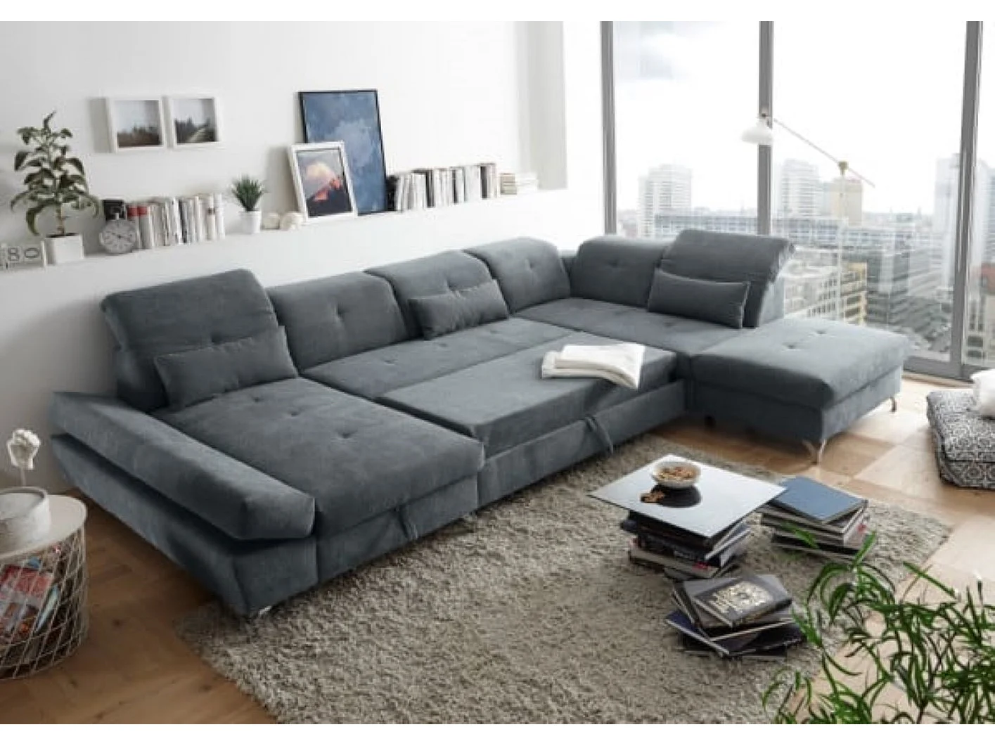 MYHOMELANDO Melfi woonlandschap – U-vorm met slaapfunctie en opbergruimte