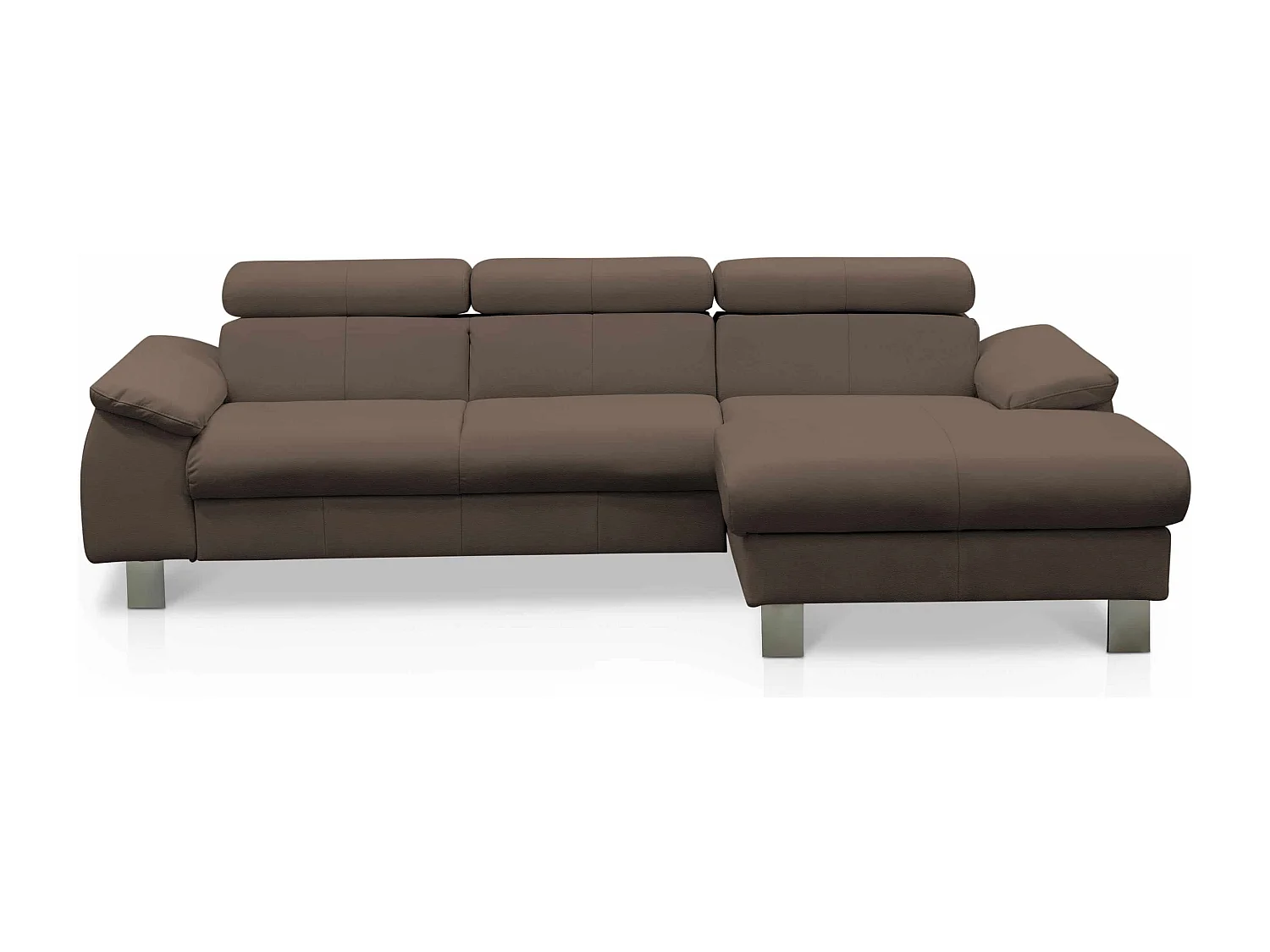 MYHOMELANDO Micky Ecksofa Echtleder – L‑Form mit Schlaffunktion und Bettkasten