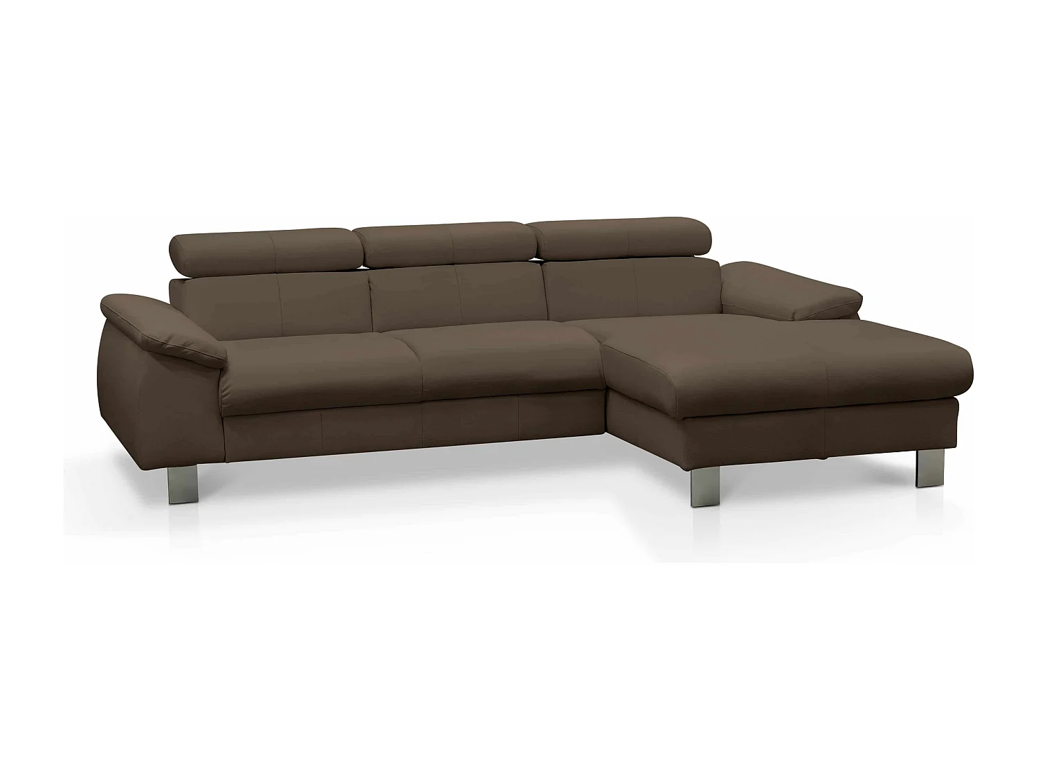 MYHOMELANDO Micky Ecksofa Echtleder – L‑Form mit Schlaffunktion und Bettkasten