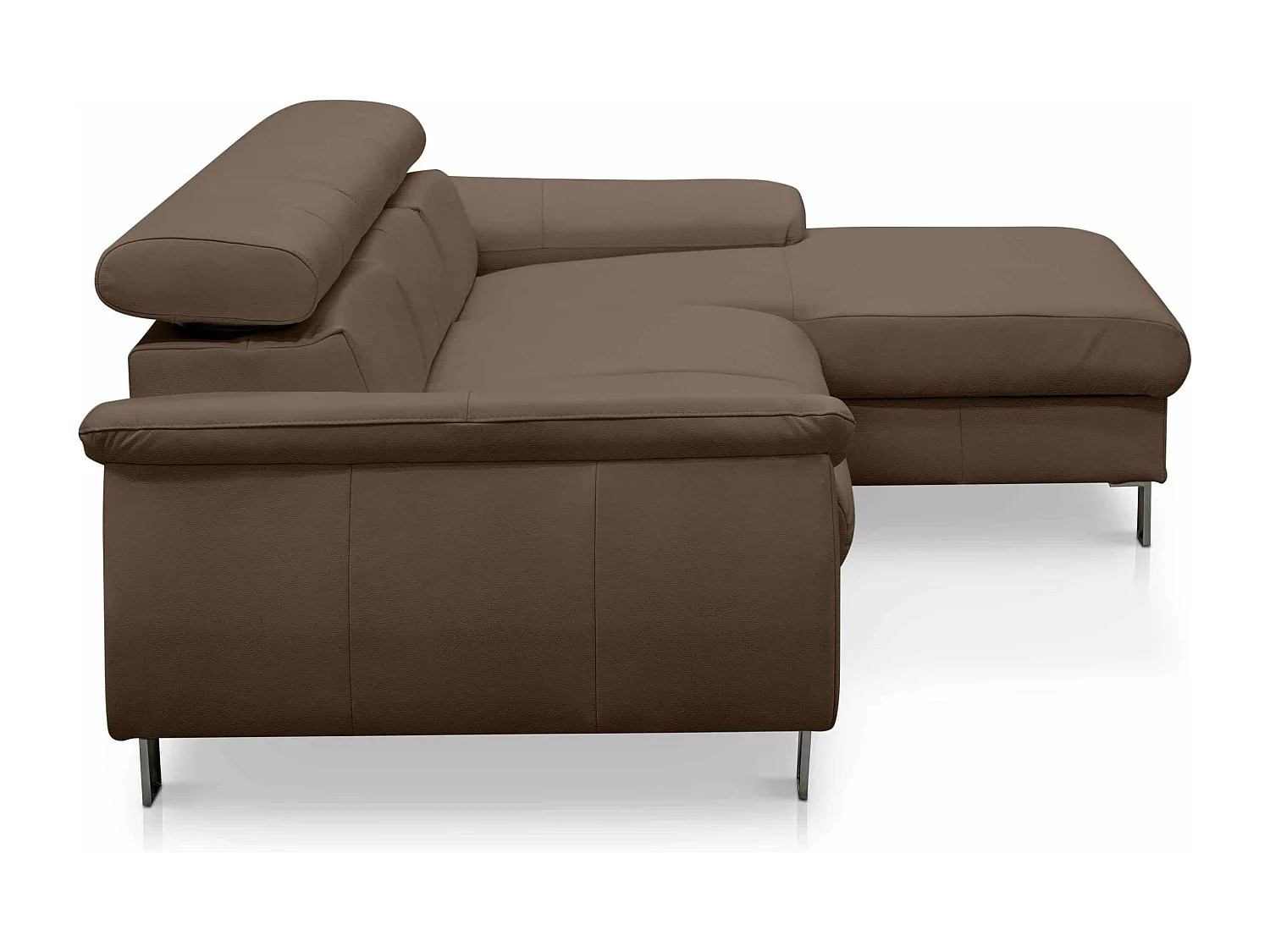 MYHOMELANDO Micky Ecksofa Echtleder – L‑Form mit Schlaffunktion und Bettkasten
